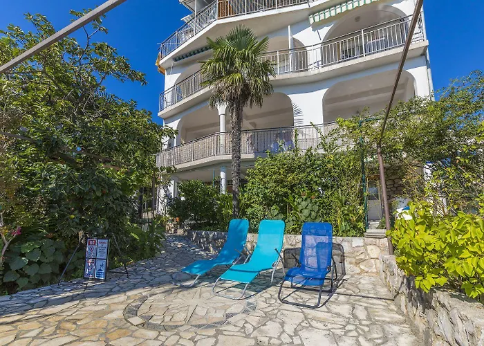 Hundefreundliches Studio-apartment Nur 80 Meter Zum Mit Pool Crikvenica